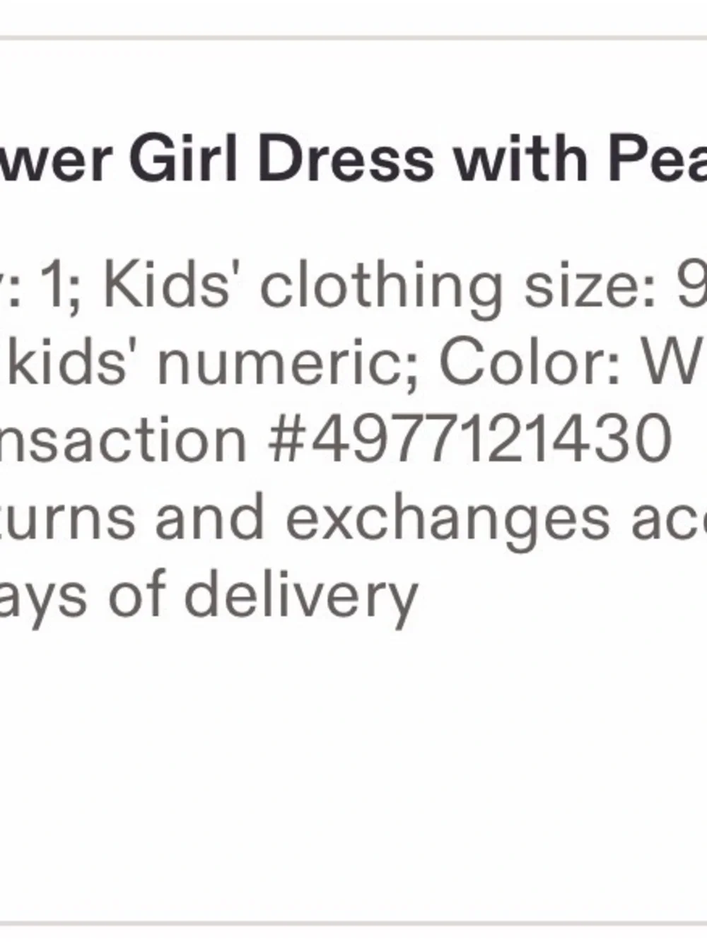 Flower Girl Dress with Pearls, Wedding girl Dress, Sati